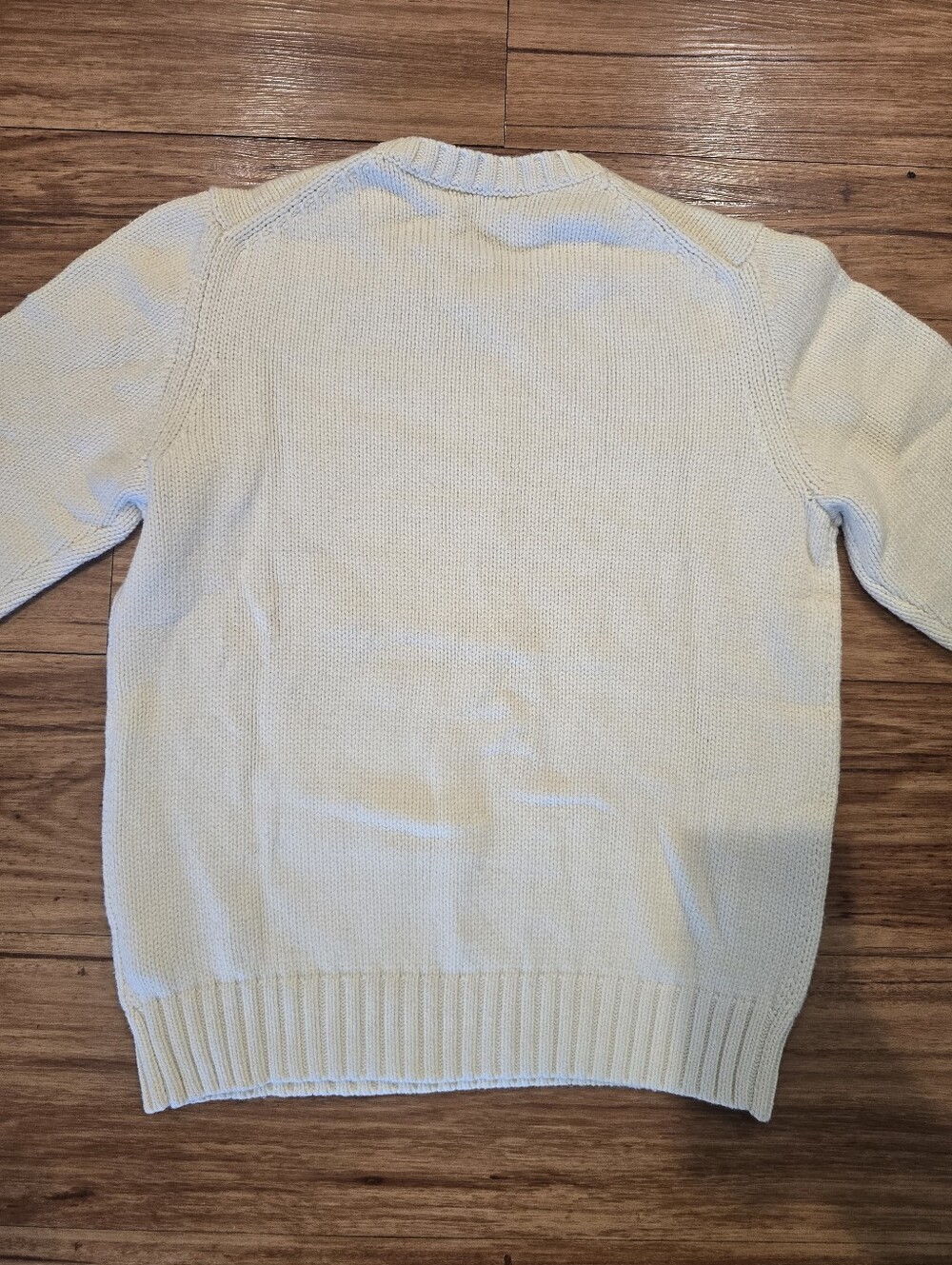 🇺🇸 Polo Ralph Lauren Cream Knit Sweater with American Flag Small RTR - Picture 8 of 12